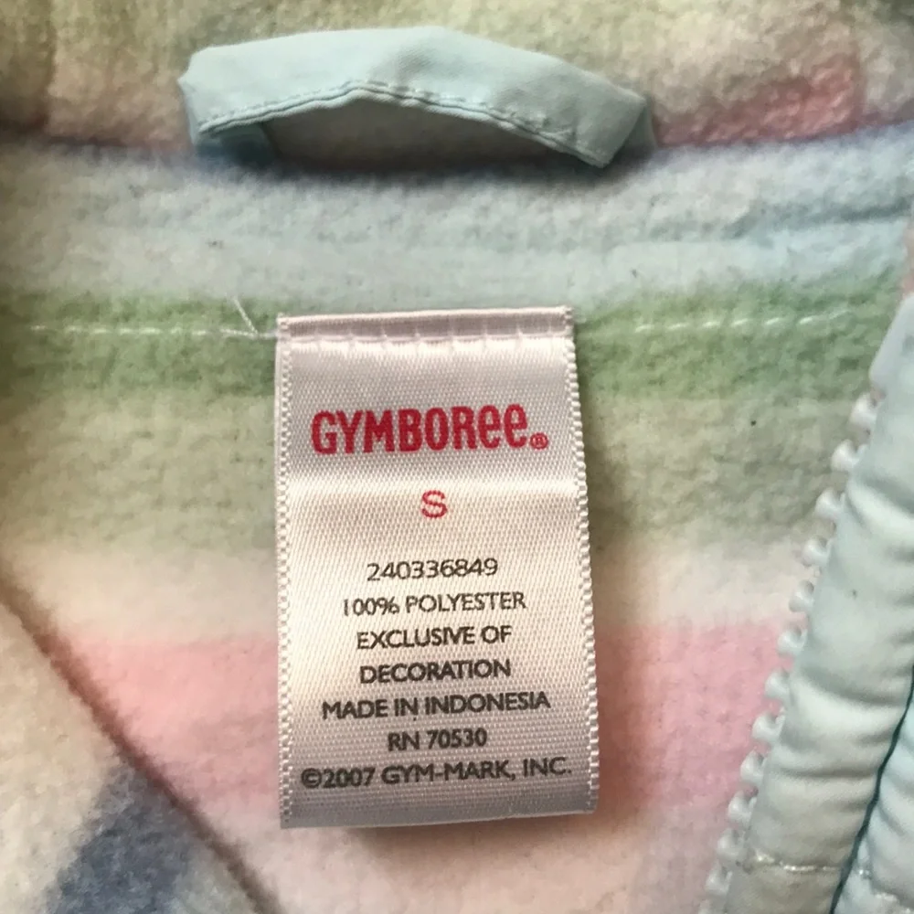 Gymboree fleece lined vest